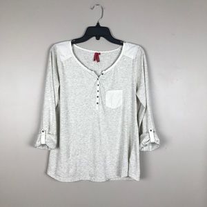 Red camel long sleeve women top